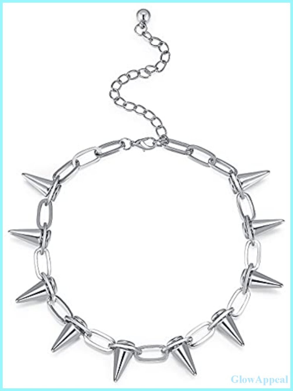 Spike Choker Necklace Punk Goth Streetwear Alloy Unisex